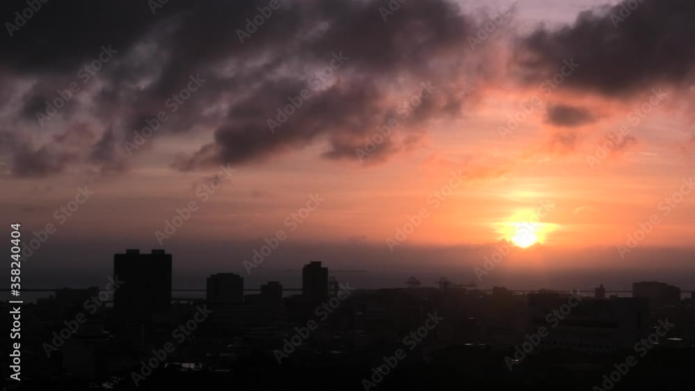 沖縄 首里から見る那覇の夕景 沖縄 首里から見る那覇の夕景