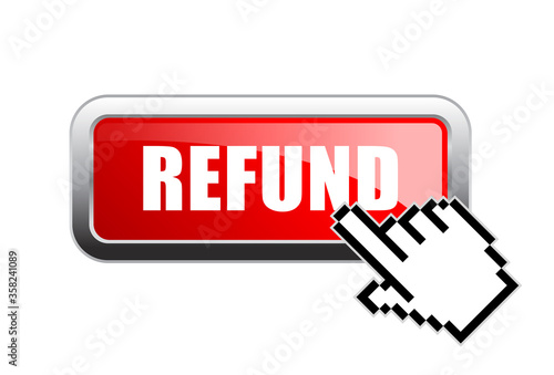 Request a refund vector web button