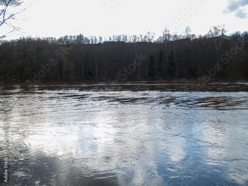 Spring floods in the river Gauja