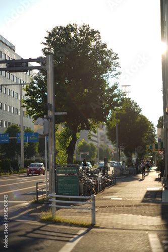 オールドレンズと町の風景
