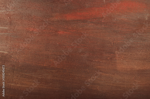 Wood texture background. Dark red wooden surface.