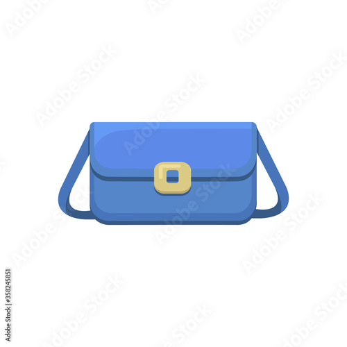 Woman bag icon fashion handbag isolated on white background. Women's summer accessory.