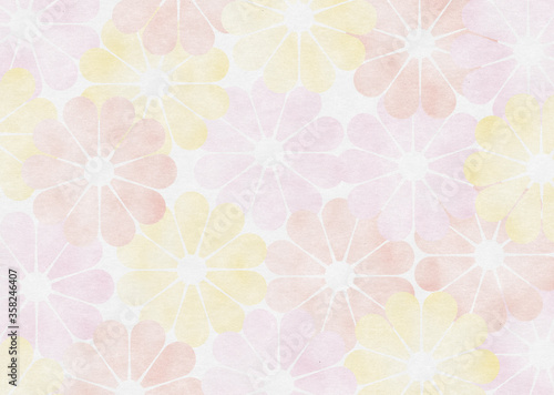 お花の和紙_02_黄橙紅