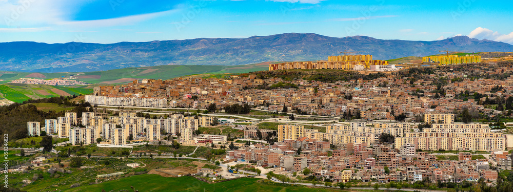 Panorama of Constantine, the capital of Constantina Province, north-eastern Algeria
