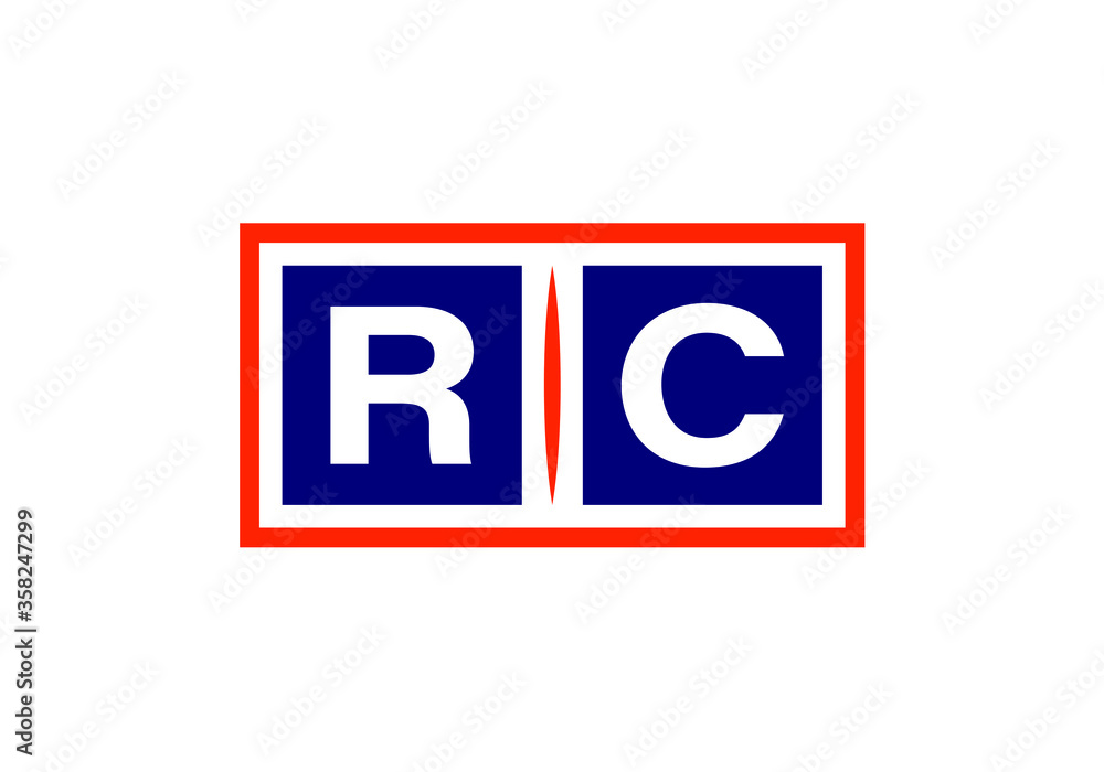Initial Monogram Letter R C Logo Design Vector Template. R C Letter Logo Design Initial Monogram Letter R C Logo Design Vector Template. R C Letter Logo Design