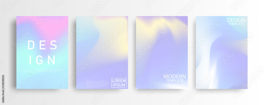 Abstract Pastel colorful gradient background A4 concept for your graphic colorful design, Layout Design Template for Brochure