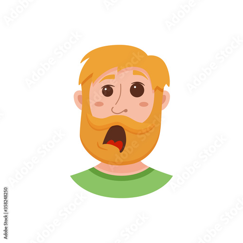 Wallpaper Mural Beard men facial expression Torontodigital.ca