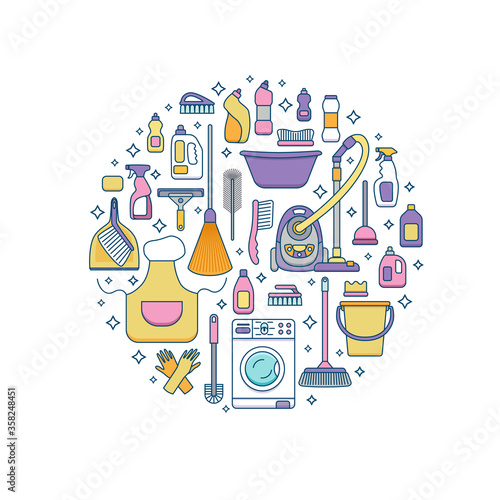 Household cleaning supplies