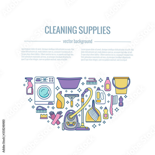 Household cleaning supplies