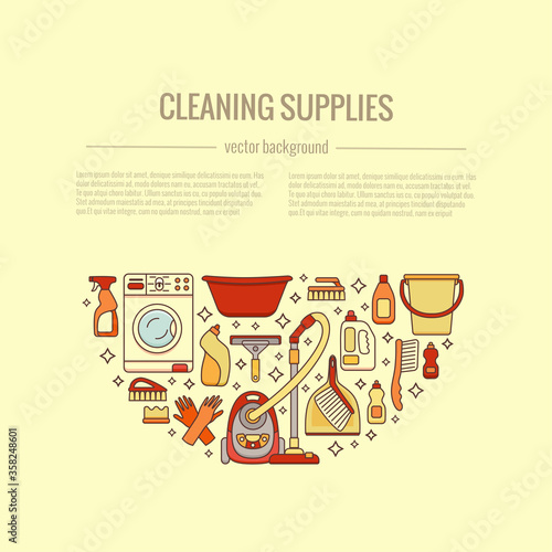 Household cleaning supplies