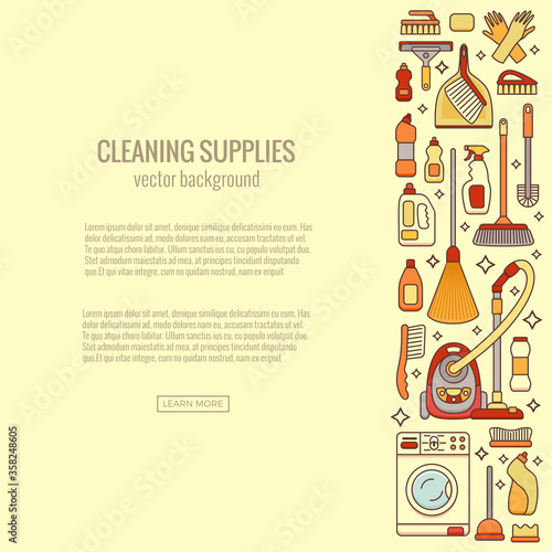 Household cleaning supplies