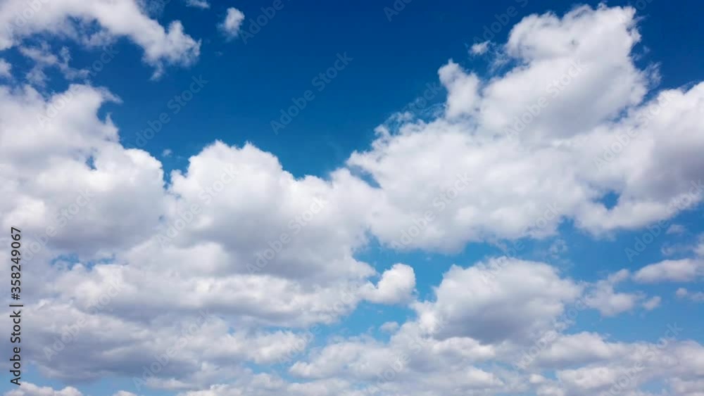 Dynamic time-lapse of floating clouds in the sky Dynamic time-lapse of floating clouds in the sky