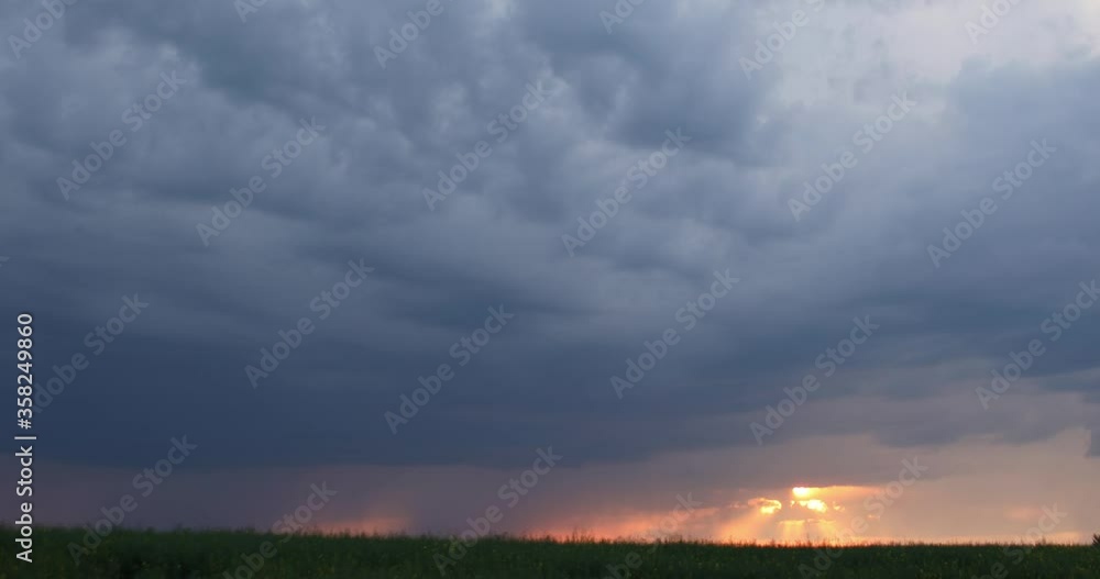 Lightning in the sky of a storm sunset - stock video. Lightning in the sky of a storm sunset - stock video.