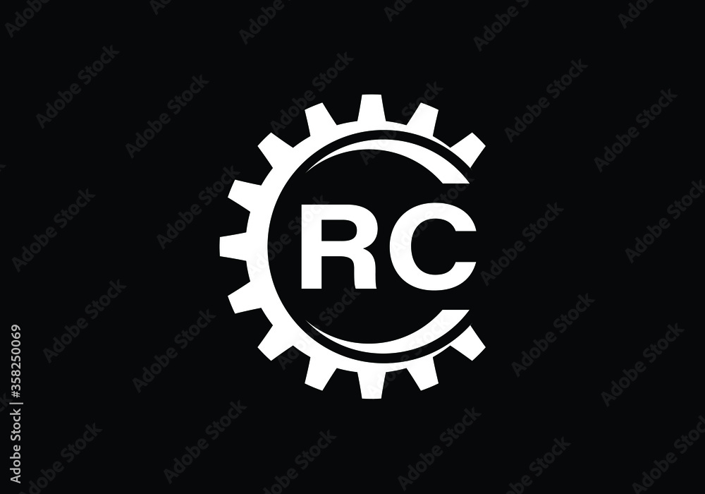 Initial Monogram Letter R C Logo Design Vector Template. R C Letter Logo Design Initial Monogram Letter R C Logo Design Vector Template. R C Letter Logo Design