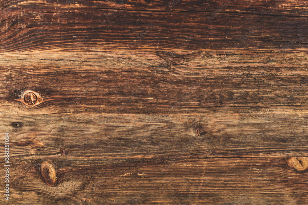 Naklejka premium Wood texture background. Dark wooden surface.