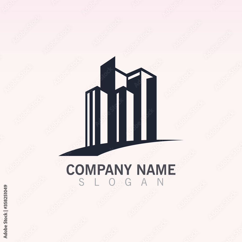 Building Creative construction logo design vector template