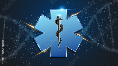 abstract emergency medical services concept design background