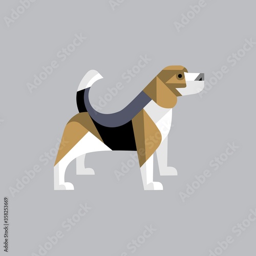 Dog Logo design vector template. Home pets care veterinary clinic Logotype concept icon. Pet logo illustration