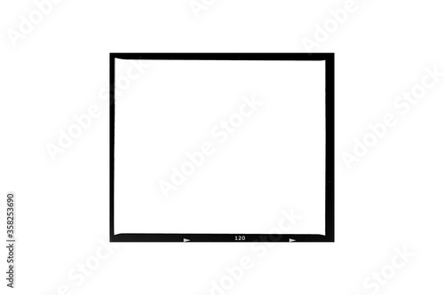 Fotografie Medium format color film frame.With white space.