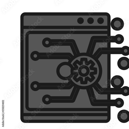 vector illustration of a safe