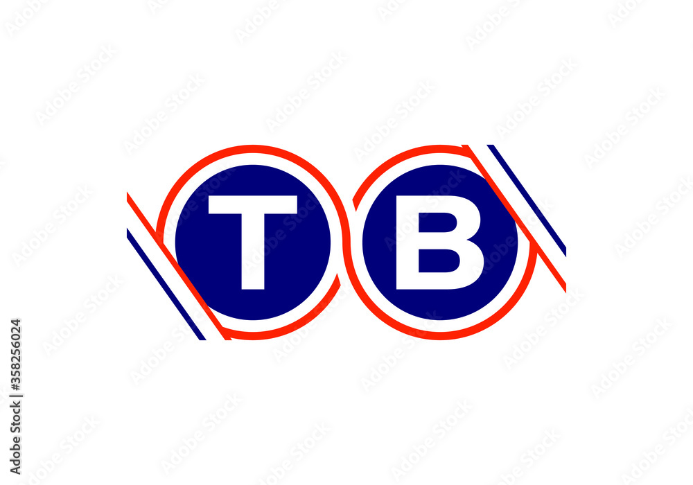 Initial Monogram Letter T B Logo Design Vector Template. T B Letter Logo Design Initial Monogram Letter T B Logo Design Vector Template. T B Letter Logo Design