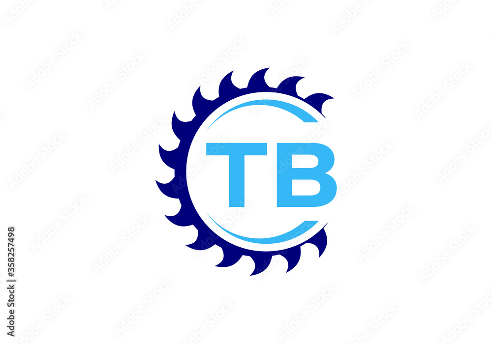 Initial Monogram Letter T B Logo Design Vector Template. T B Letter Logo Design Initial Monogram Letter T B Logo Design Vector Template. T B Letter Logo Design