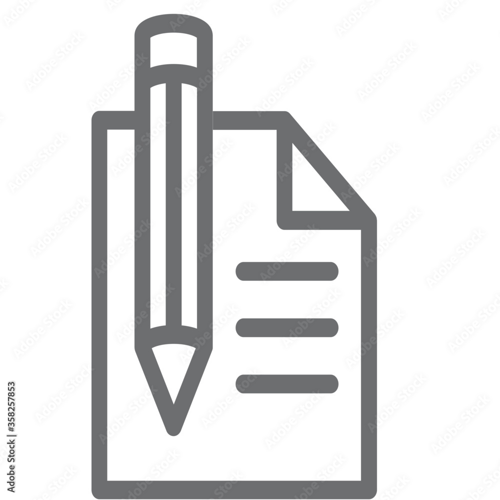 document pencil icon vector for web and apps document pencil icon vector for web and apps