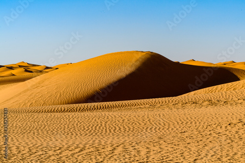 Beautiful view of the Sahara desert