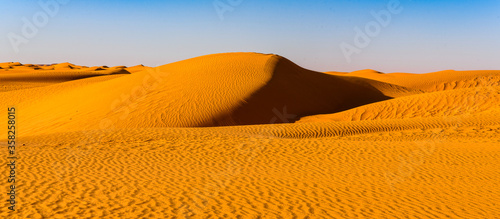 Beautiful view of the Sahara desert