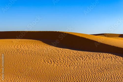 Beautiful view of the Sahara desert