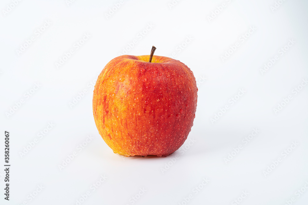 Apple with water drop Isolated on white background Apple with water drop Isolated on white background