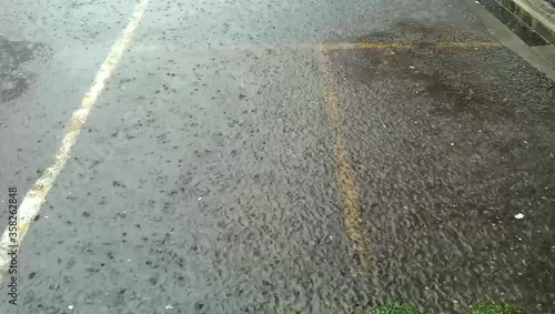 Heavy Rain Bubble in Singapore
