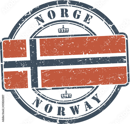 Grunge stamp 'Norway'
