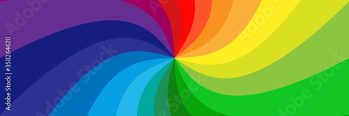 Background with rainbow colored spirals	