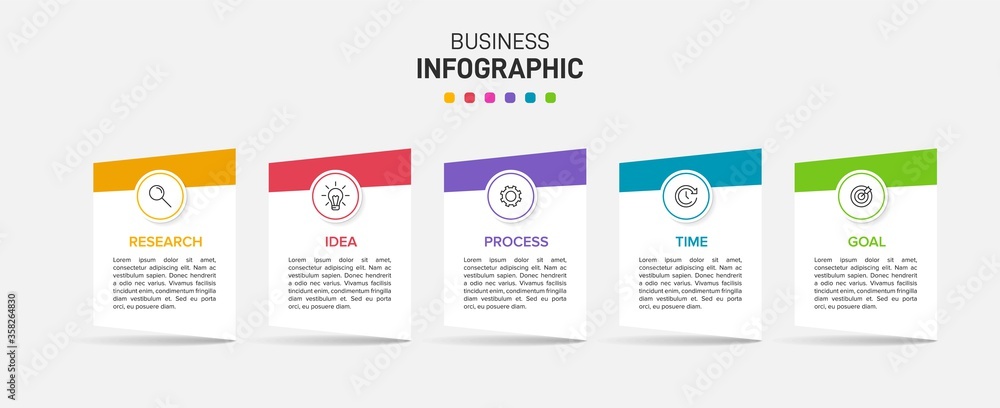 Infographic design with icons and 5 options or steps. Thin line vector. Infographics business concept. Can be used for info graphics, flow charts, presentations, web sites, banners, printed materials. Infographic design with icons and 5 options or steps. Thin line vector. Infographics business concept. Can be used for info graphics, flow charts, presentations, web sites, banners, printed materials.