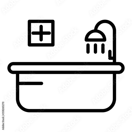 Clean bathtube icon