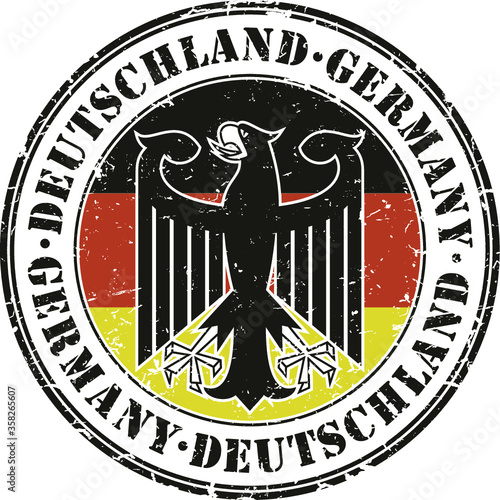 Germany grunge stamp
