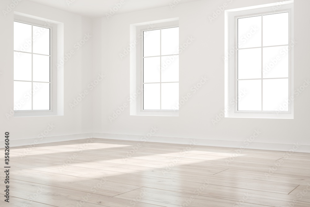 modern empty room interior design. 3D illustration modern empty room interior design. 3D illustration