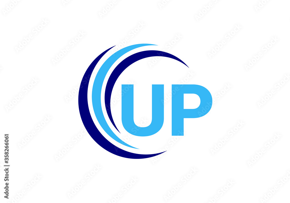 Initial Monogram Letter U P Logo Design Vector Template. UP Letter Logo Design Initial Monogram Letter U P Logo Design Vector Template. UP Letter Logo Design