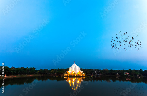 Lotus-shaped pagoda Wat Santi Wanaram (Wat Pa Dong Rai)Udonthani