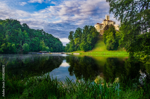 The picturesque landscape with a Trakoscan castle, Croatia © vomirak