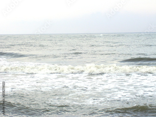 Sea beach with waves