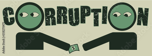 Bribery and corruption concept