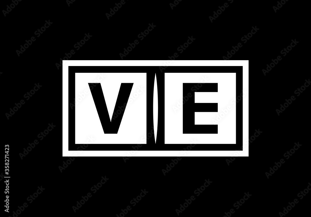 Initial Monogram Letter V E Logo Design Vector Template. V E Letter Logo Design Initial Monogram Letter V E Logo Design Vector Template. V E Letter Logo Design
