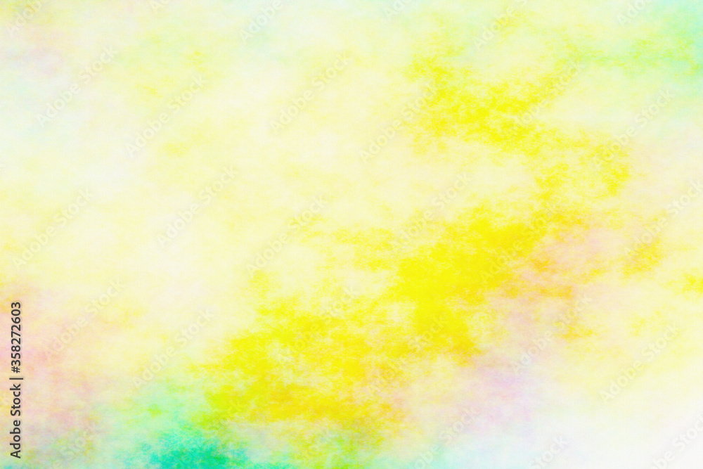 yellow watercolor abstract texture background. art painting smooth yellow colors wet effect drawn on canvas. 