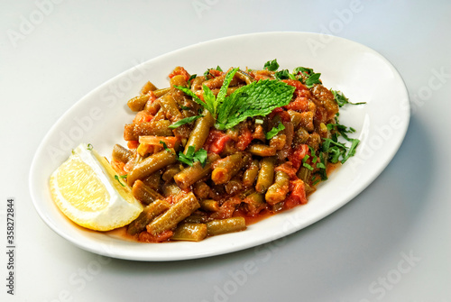Arabic Traditional Food/Arabian Tasty set menu meals/ Egyptian Arbic food on table