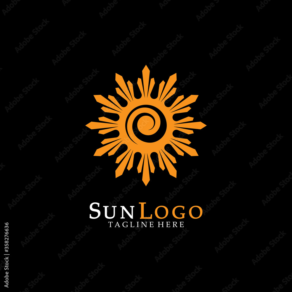 Sun Vector illustration Icon Sun Vector illustration Icon