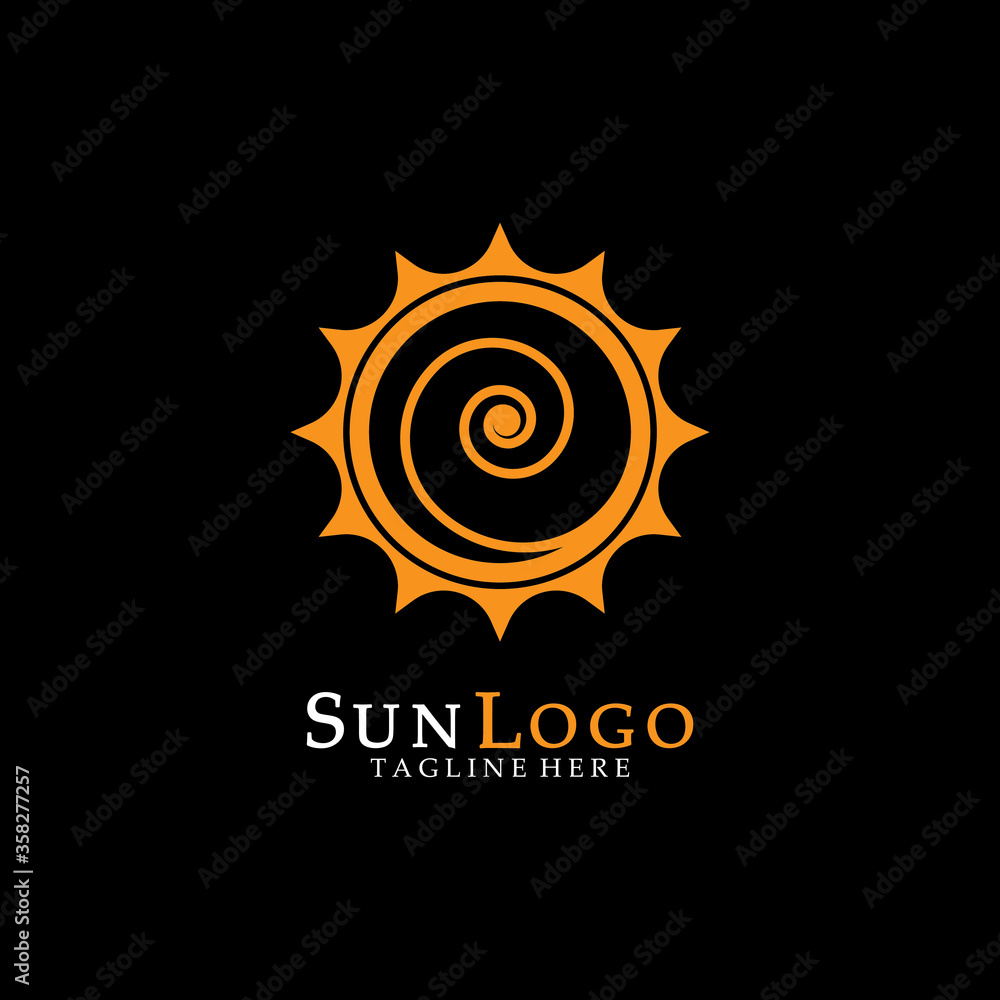 Sun Vector illustration Icon Sun Vector illustration Icon