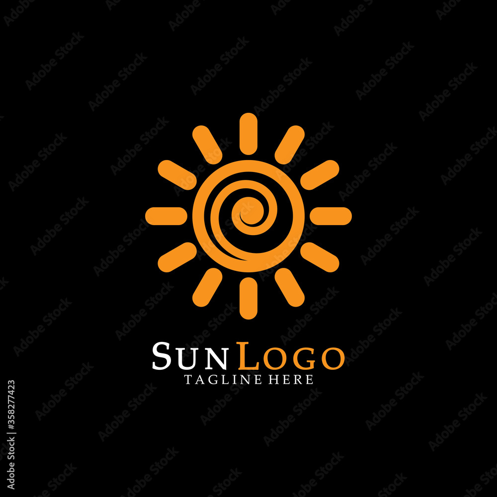 Fototapeta premium Sun Vector illustration Icon