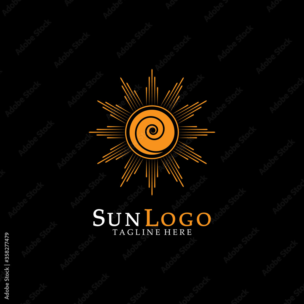 Fototapeta premium Sun Vector illustration Icon